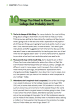 Download a Sample of Professors' Guide: The Secrets of College Success